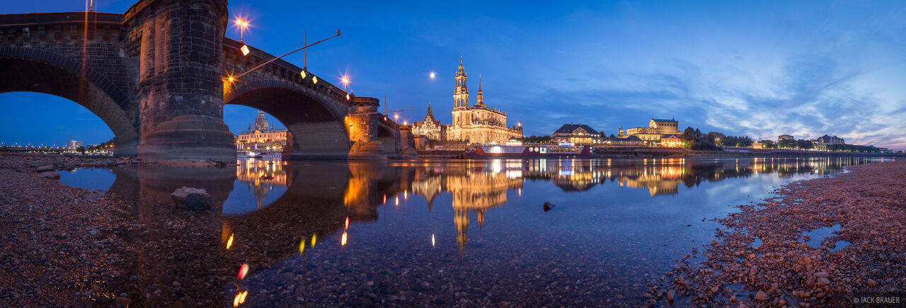 Elbe Dusk Panorama