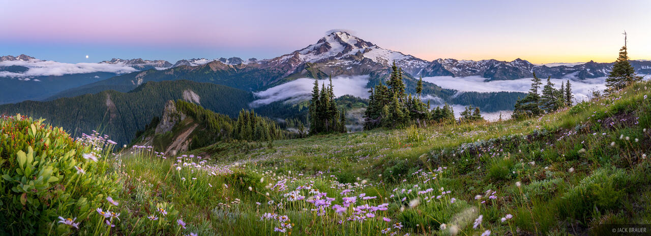 Glacier Peak Sunset Panorama