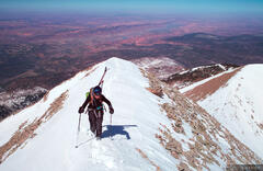 Skiing La Sals, Utah