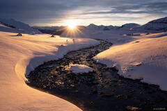 Snowy Ice Lakes