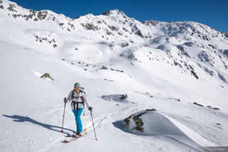 Skinning Under Rastkogel