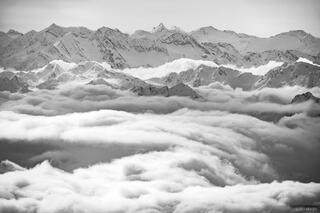 Ötztal Clouds B&W