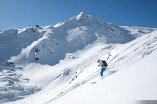 Wedeltour Skier