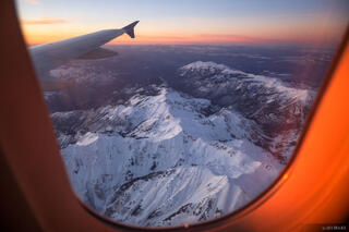 Airplane Sunset Over the Elk Mountains