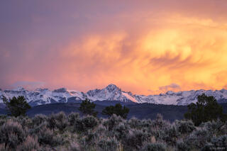 Orange Wave Over Sneffels