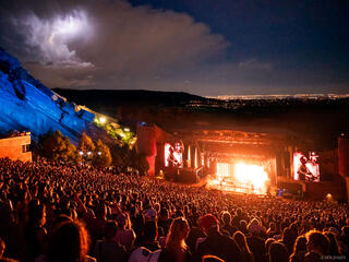 Lightning Over Red Rocks