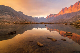 Smokey Sunset at Titcomb Lakes