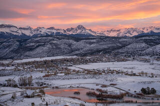 Winter Sunset over Ridgway