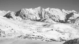 Montgenèvre Winter Hills B&W