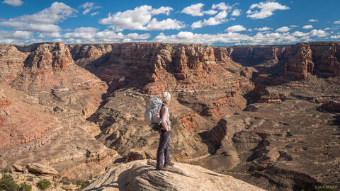 Dark Canyon Hiker