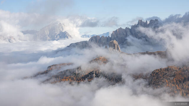 Cinque Torri in the Clouds