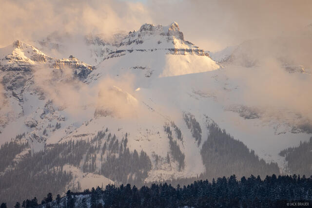 Mount Ridgway in the Clouds
