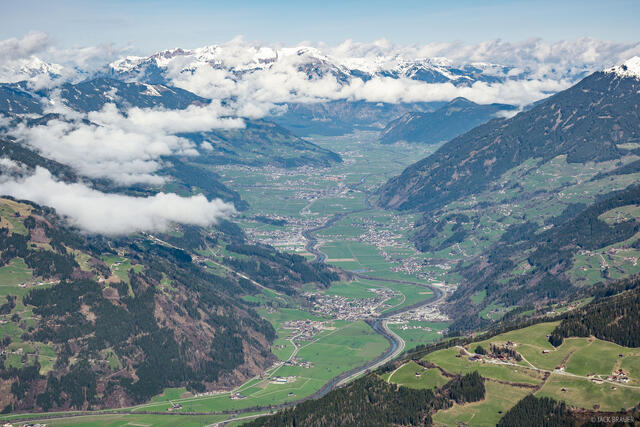 Zillertal from Gerlosstein