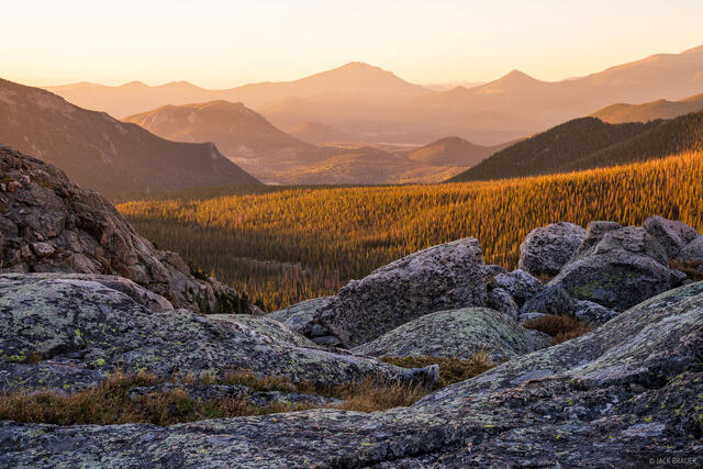 Sunrise Light Over RMNP