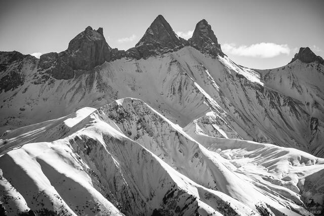 Aiguilles d'Arves B&W