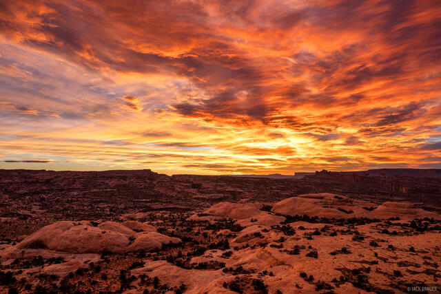 Fiery Moab Sunset