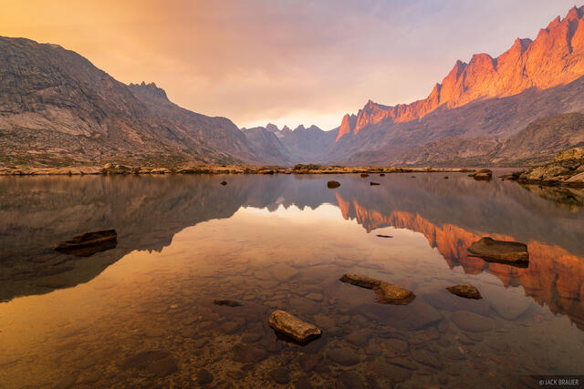Smokey Sunset at Titcomb Lakes