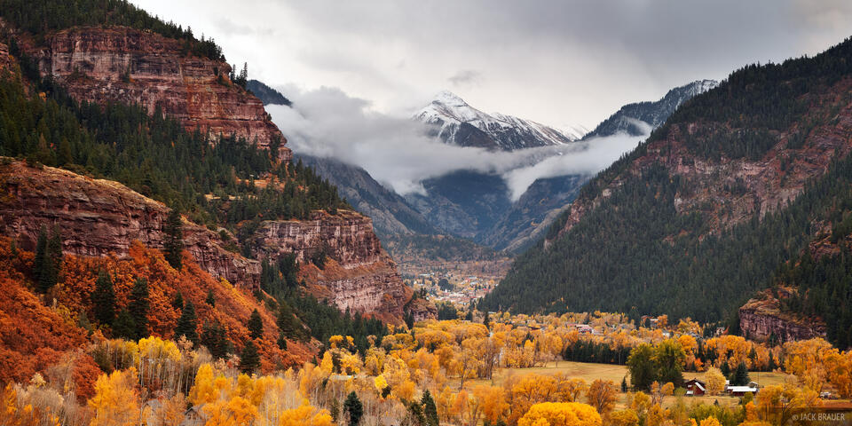 Ouray Stormy Autumn Panorama