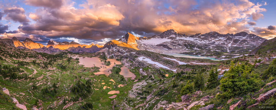 Height of the Rockies Sunset Panorama