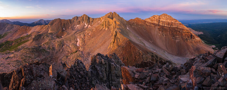 Lavender Peak Dawn Panorama