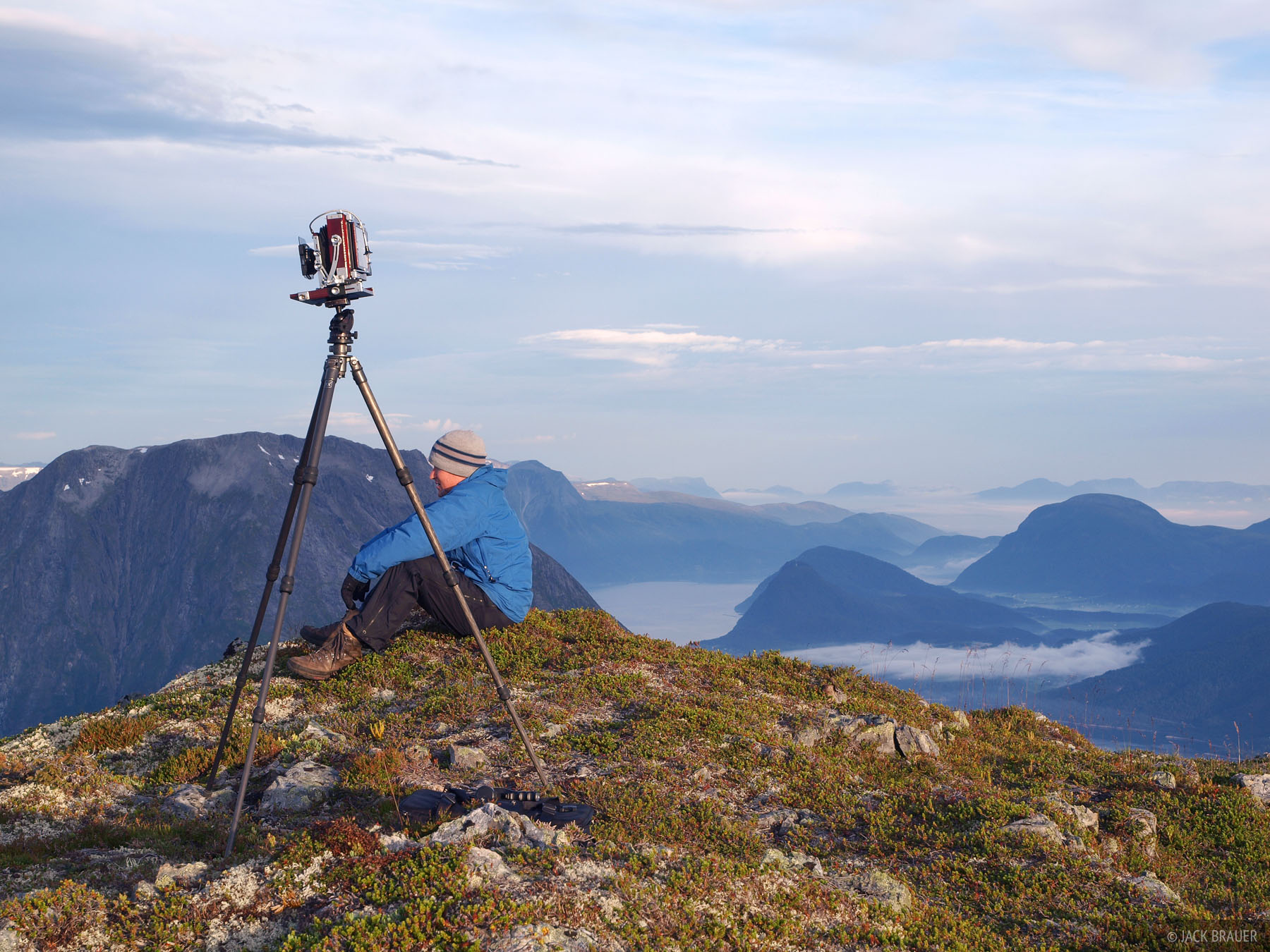 Relaxing high above Romsdal.