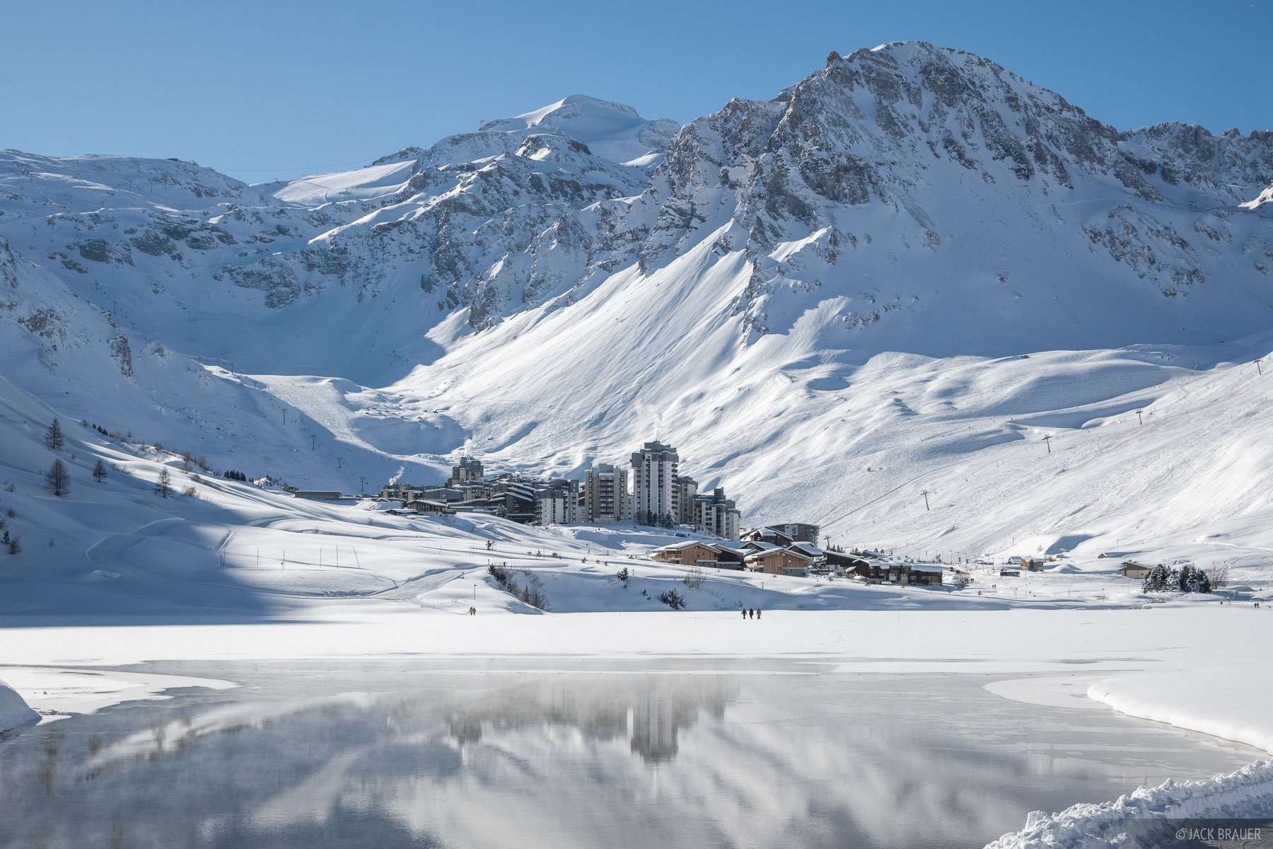 The town of Val Claret at Tignes, France.