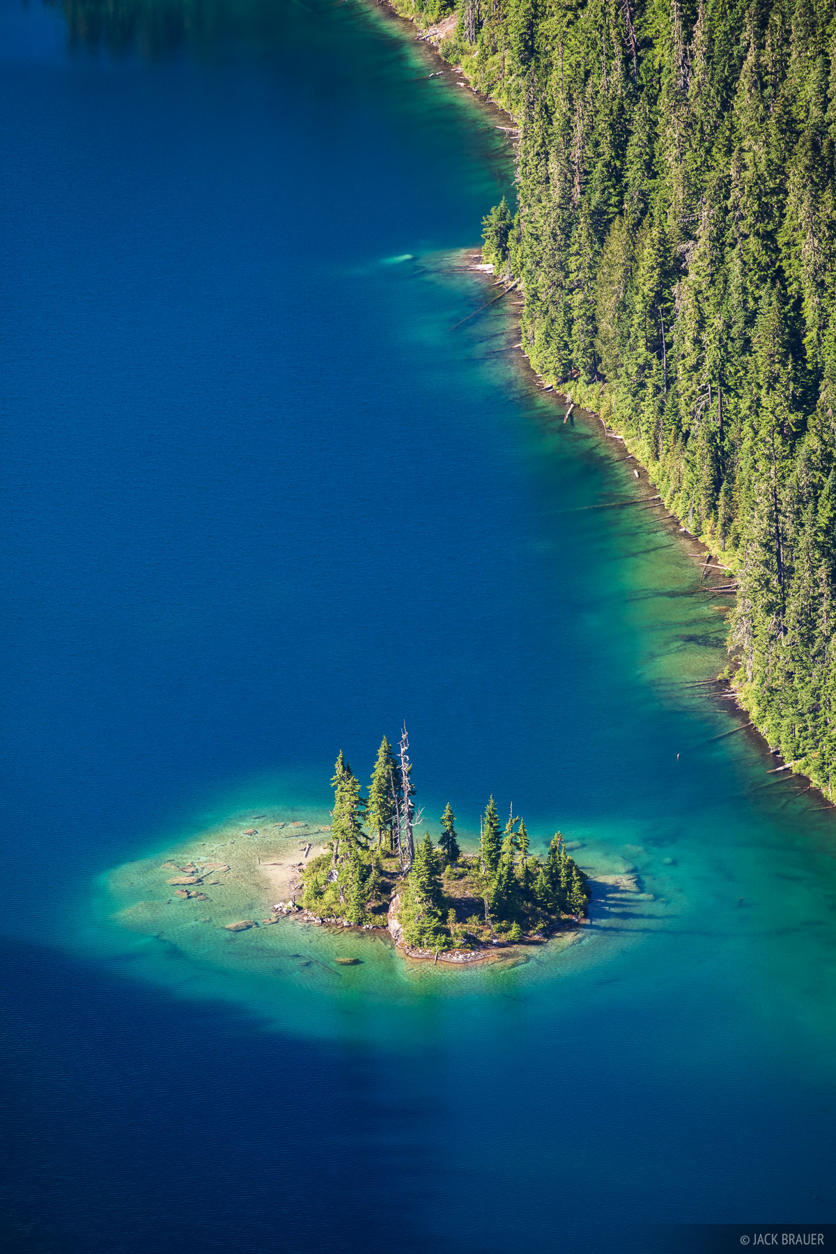 Found Island A small island in an alpine lake in the Washington Cascades.