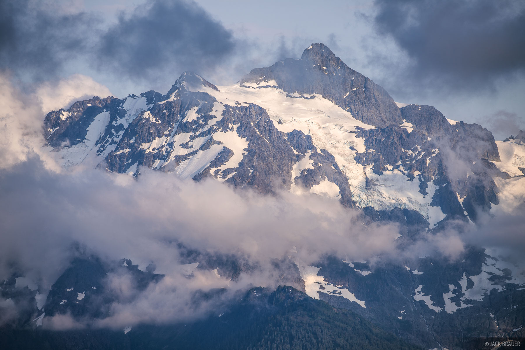 Shuksan Clouds Clouds surround Mount Shuksan.