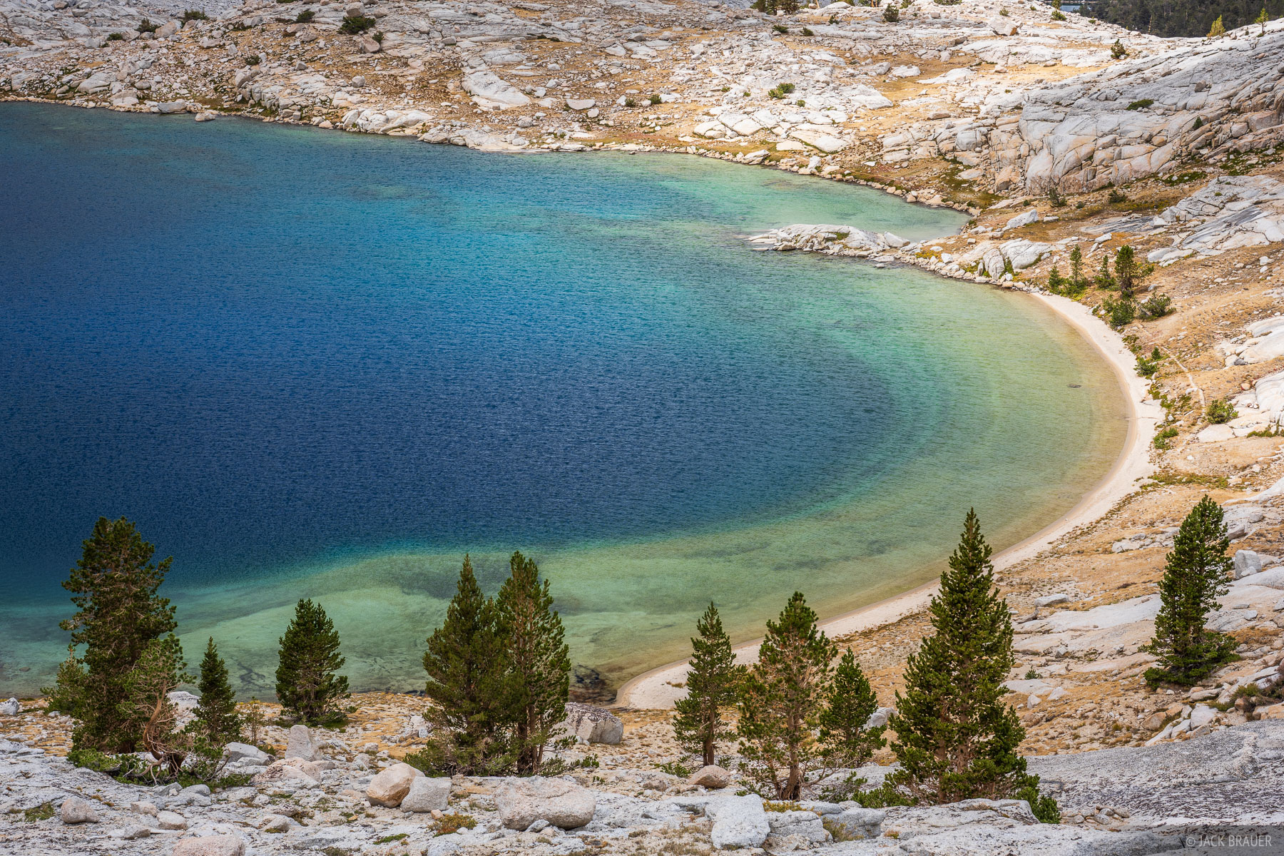 Backcountry Beach An alpine beach at Upper Crabtree Lake.