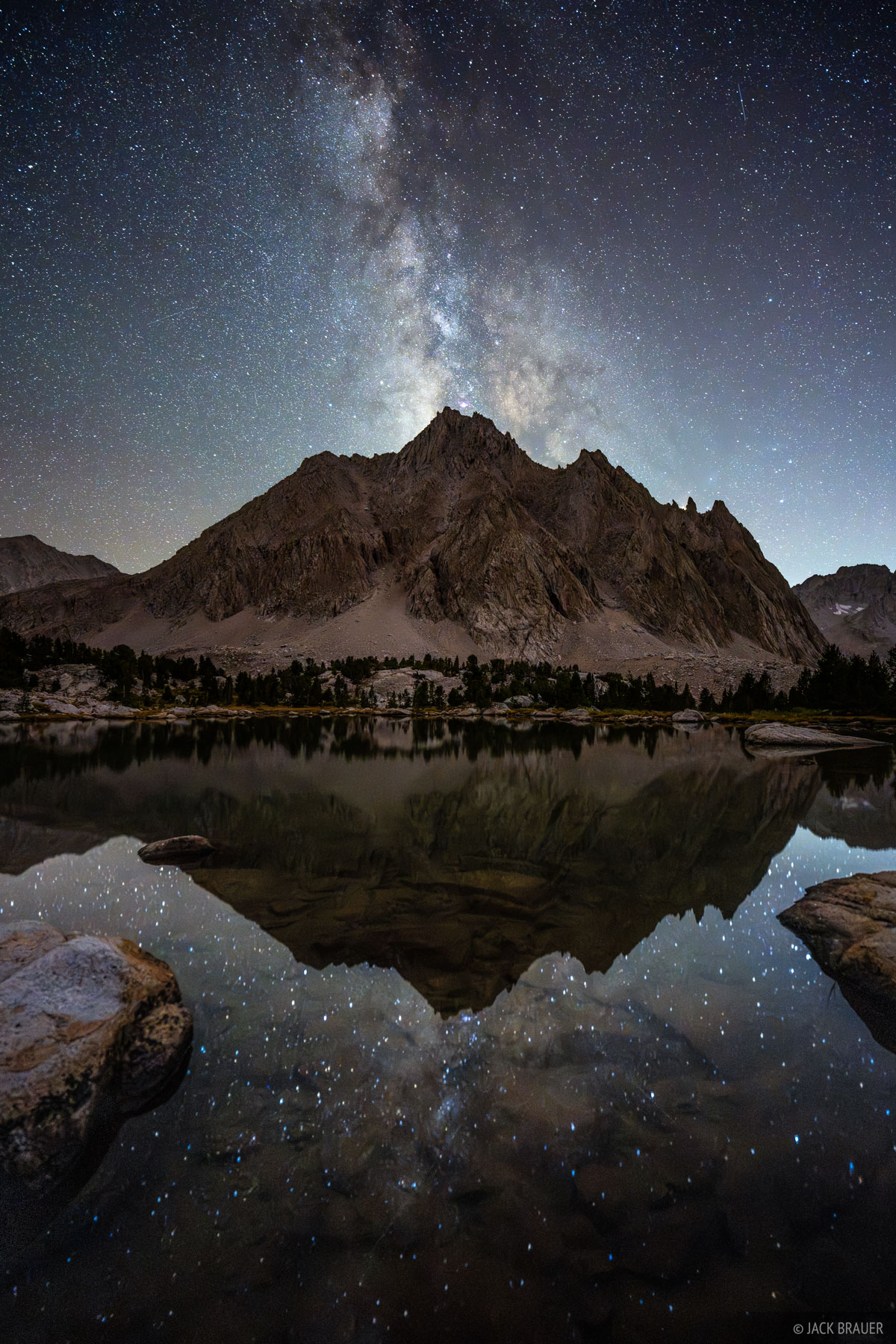 Center of the Galaxy The Milky Way over Center Peak (12,730 ft).